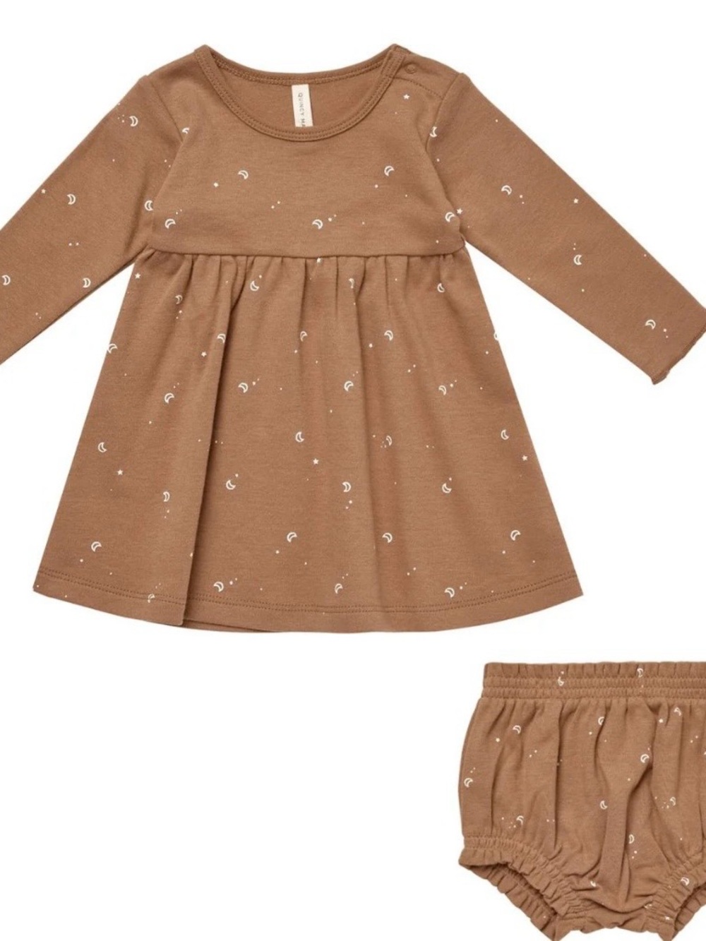 Quincy Mae Long-Sleeve Baby Dress with Bloomers